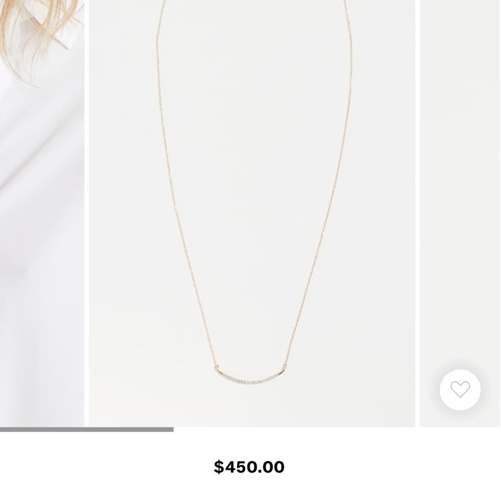 Diamond Curve Necklace